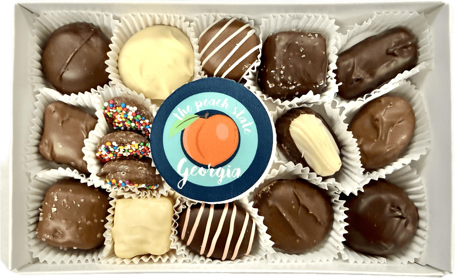Georgia Peach Chocolate Molded Oreo and Assortment Box