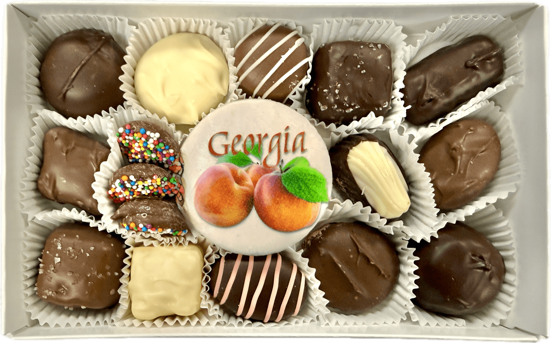 Georgia Peach Chocolate Molded Oreo and Assortment Box
