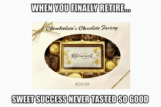 Happy Retirement Chocolate Gift Box with Assorted Chocolates