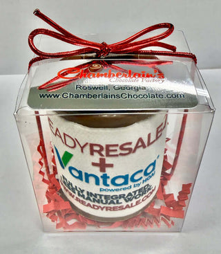 Logo Business Photo Chocolate Shot Glass Milk Dark Whie Chamberlains Chocolate Factory