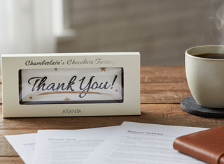 Solid Thank You Chocolate Bar with Edible Image