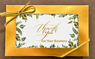 Thank You Business Card Chocolate Bar Gift Boxed