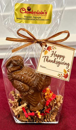 Handmade Solid Chocolate Turkey Thanksgiving Place Gift Milk Chocolate Chamberlains