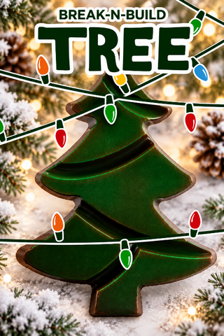 Vegan Dairy-Free Break-N-Build Milkless Chocolate Tree Christmas Gift Allergy Friendly From Chamberlains Chocolate Factory