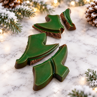 Vegan Dairy-Free Break-N-Build Milkless Chocolate Tree Christmas Gift Allergy Friendly Atlanta Chamberlains Chocolate