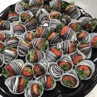 Chocolate Covered Strawberry Platter (Small) - Chamberlains Chocolate Factory & Cafe