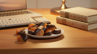 Dark Chocolate Hand-Dipped Apricots Gift Box Half Pound