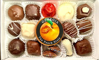 Georgia Peach Chocolate Molded Oreo®️ and Assortment Box - Chamberlains Chocolate Factory & Cafe