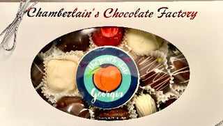 Georgia Peach Chocolate Molded Oreo®️ and Assortment Box - Chamberlains Chocolate Factory & Cafe