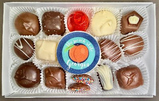Georgia Peach Chocolate Molded Oreo®️ and Assortment Box - Chamberlains Chocolate Factory & Cafe