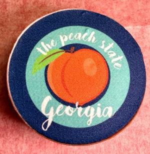 Georgia Peach Chocolate Oreo with Edible Image - Chamberlains Chocolate Factory & Cafe