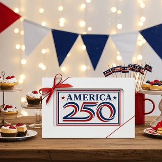 America 250 Birthday Hand Made Chocolate Bar Edible Image Atlanta