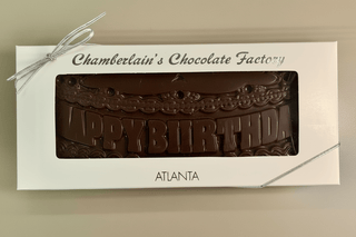 Happy Birthday Hand-Crafted Solid Chocolate Bar