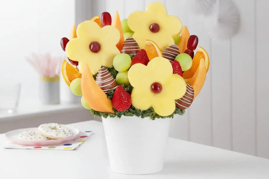 Happy Birthday Chocolate-Dipped Fruit Bouquet – Chamberlain’s Chocolate ...