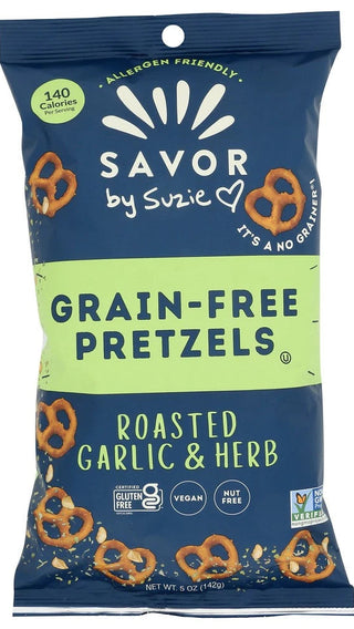 Gluten Free Pretzels Vegan Garlic Herb