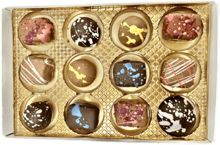Truffles, Assorted 12 Piece - Chamberlains Chocolate Factory & Cafe