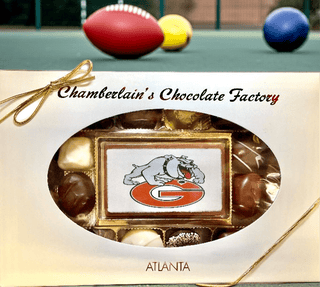 UGA Georgia Bulldogs®️ Style Chocolate Bar and Assorted Chocolates - Chamberlains Chocolate Factory & Cafe