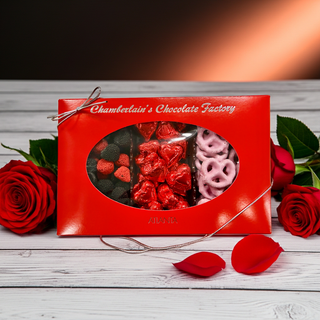 Valentine Chocolate and Candy Raspberry Box